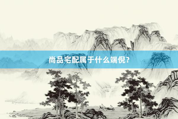 尚品宅配属于什么端倪？